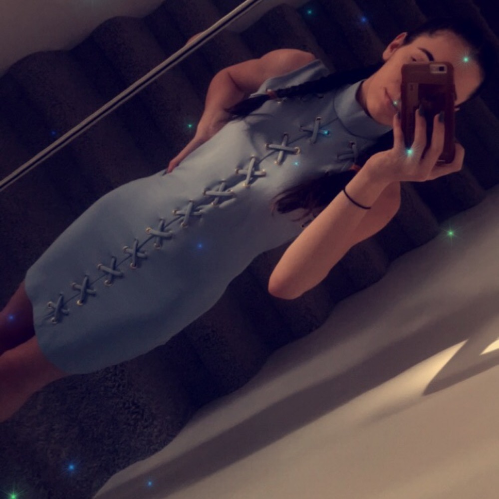 Hot Miami Style Blue dress
